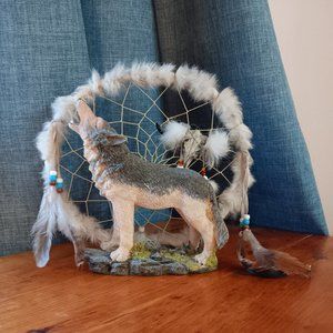 **SALE, SALE** Limited Edition Dream Catcher & Howling Wolf Statue
